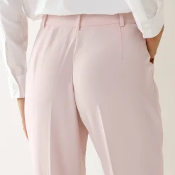 Broek<Blancheporte Soepele, nauwsluitende 7/8-broek poederroze