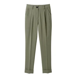 Broek<Blancheporte Soepele, nauwsluitende 7/8-broek lichtkaki