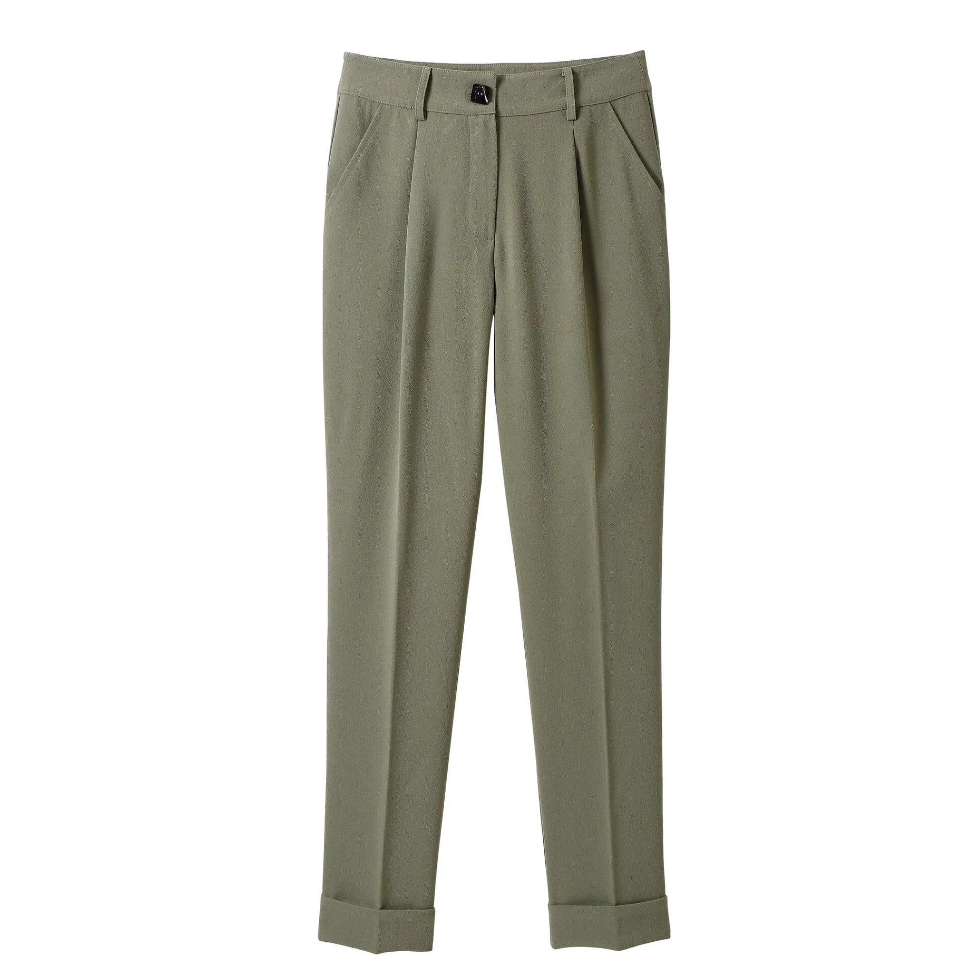 Broek<Blancheporte Soepele, nauwsluitende 7/8-broek lichtkaki