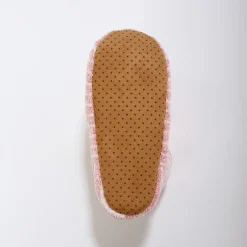 Sloffen|Sloffen<Blancheporte Soepele pantoffellaarsjes gevoerd met imitatiebont - gestreept roze