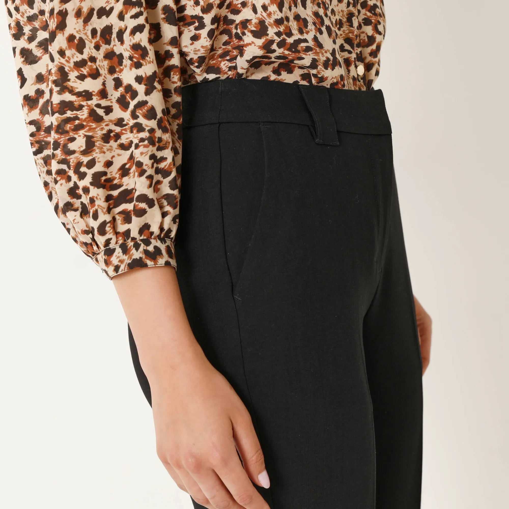 Broek<Blancheporte Soepele slimbroek zwart
