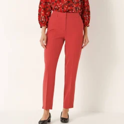 Broek<Blancheporte Soepele slimbroek rood