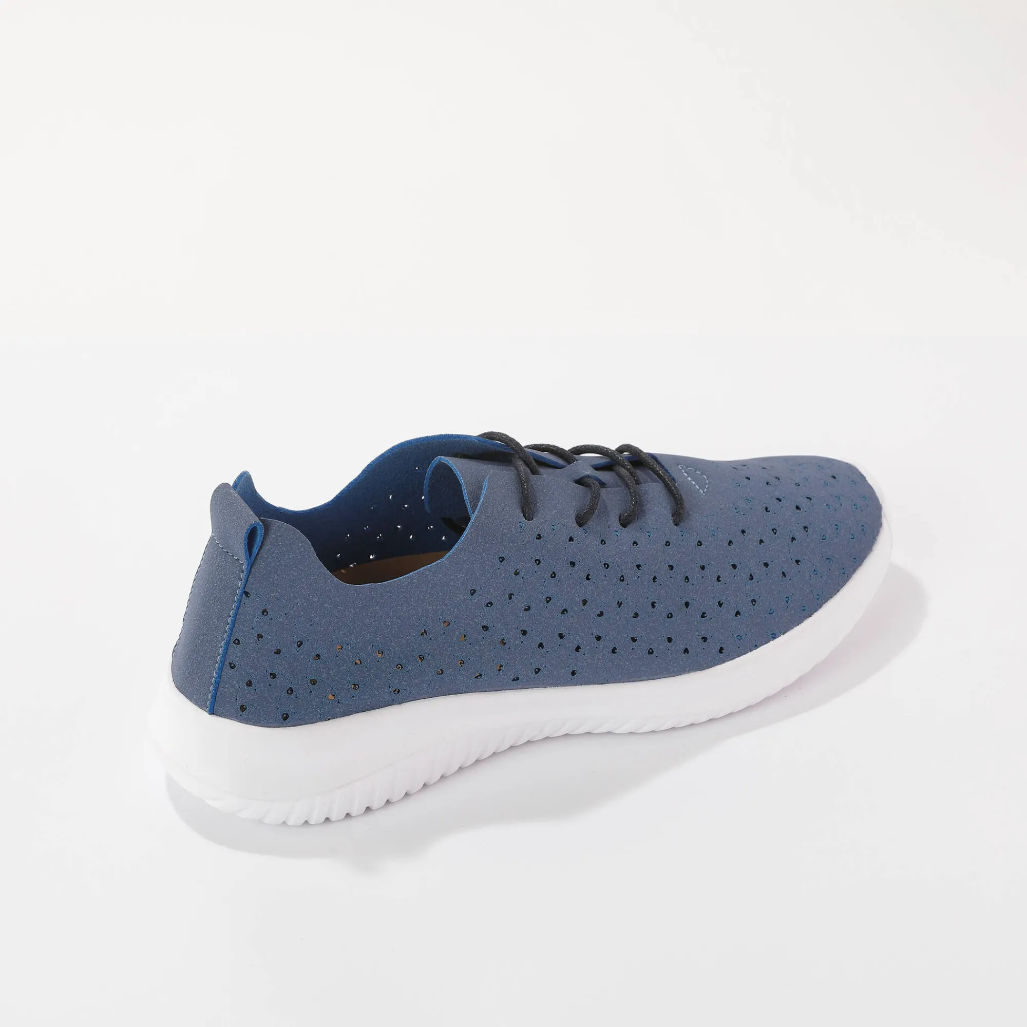 Baskets En Sneakers|Schoenen<Blancheporte Soepele sneakers met ajour jeansblauw