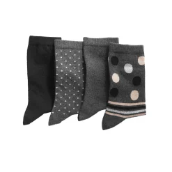 Panty’s, Kniekousen En Sokken<Blancheporte Sokken, effen en met bolletjes - set van 4 paar geassorteerd