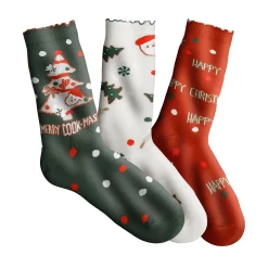 Panty’s, Kniekousen En Sokken<Blancheporte Sokken met kerstprint - set van 3 paar groen / karamel
