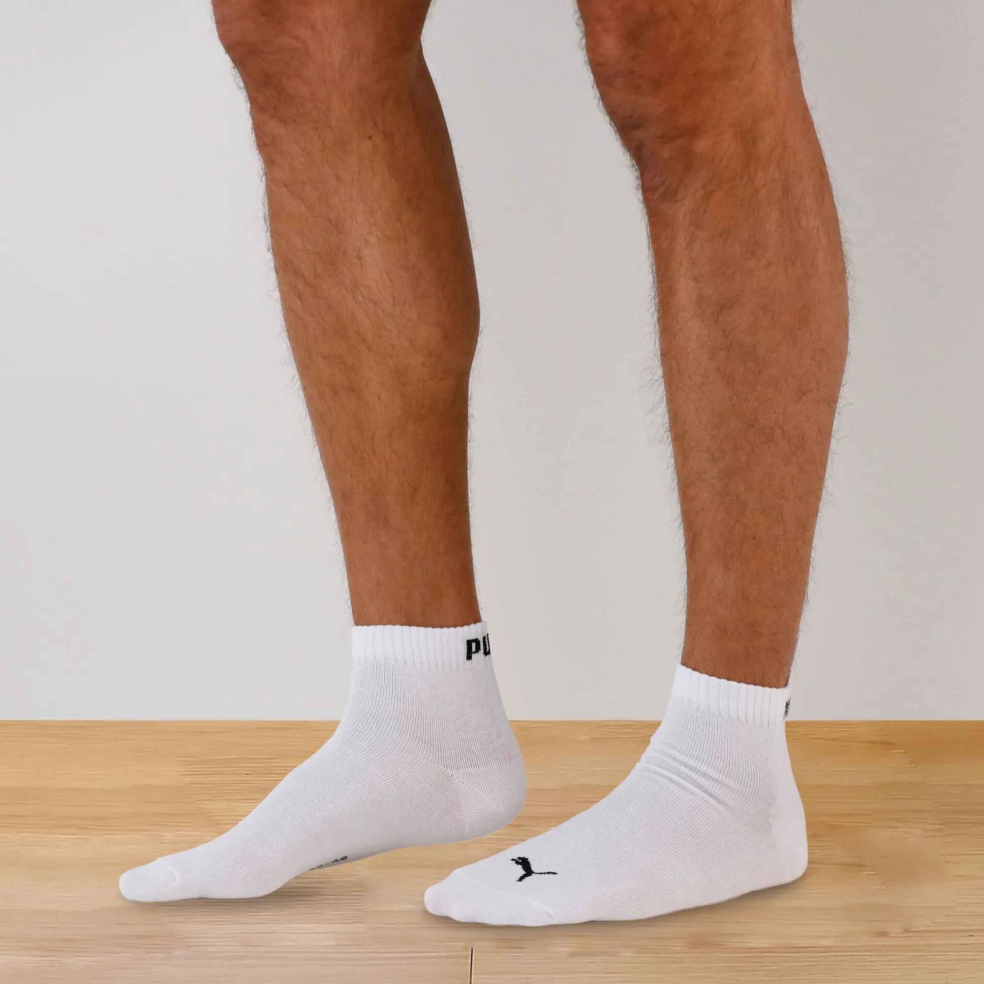 Ondergoed<Puma Sokken Quarter ® - set van 3 paar zwart wit