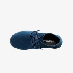 Bottines En Boots|Schoenen<Blancheporte Splitleren bottines met veters marine