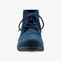 Bottines En Boots|Schoenen<Blancheporte Splitleren bottines met veters marine