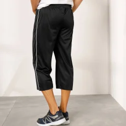 Broek<Blancheporte Sportbroek in 7/8-model, microvezel met geruwde binnenkant zwart