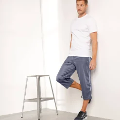 Broek<Blancheporte Sportbroek in 7/8-model, microvezel met geruwde binnenkant grijs