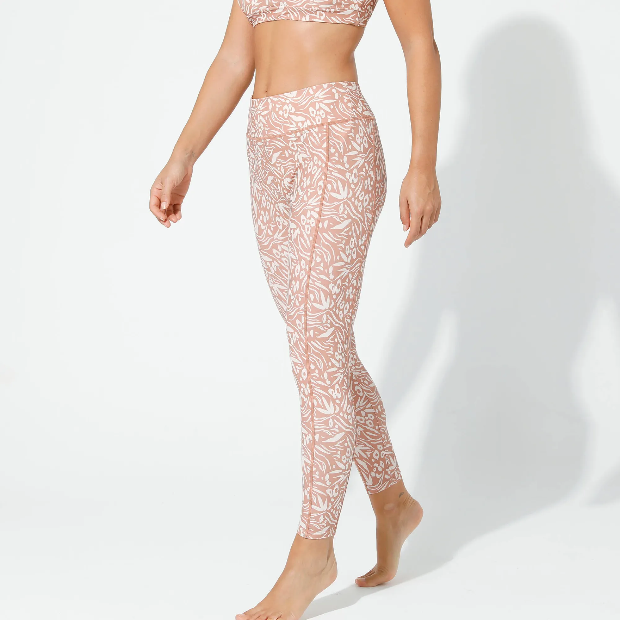 Body En Panty<Blancheporte Sportlegging met hoge taille en talrijke zakken hazelnootbruin