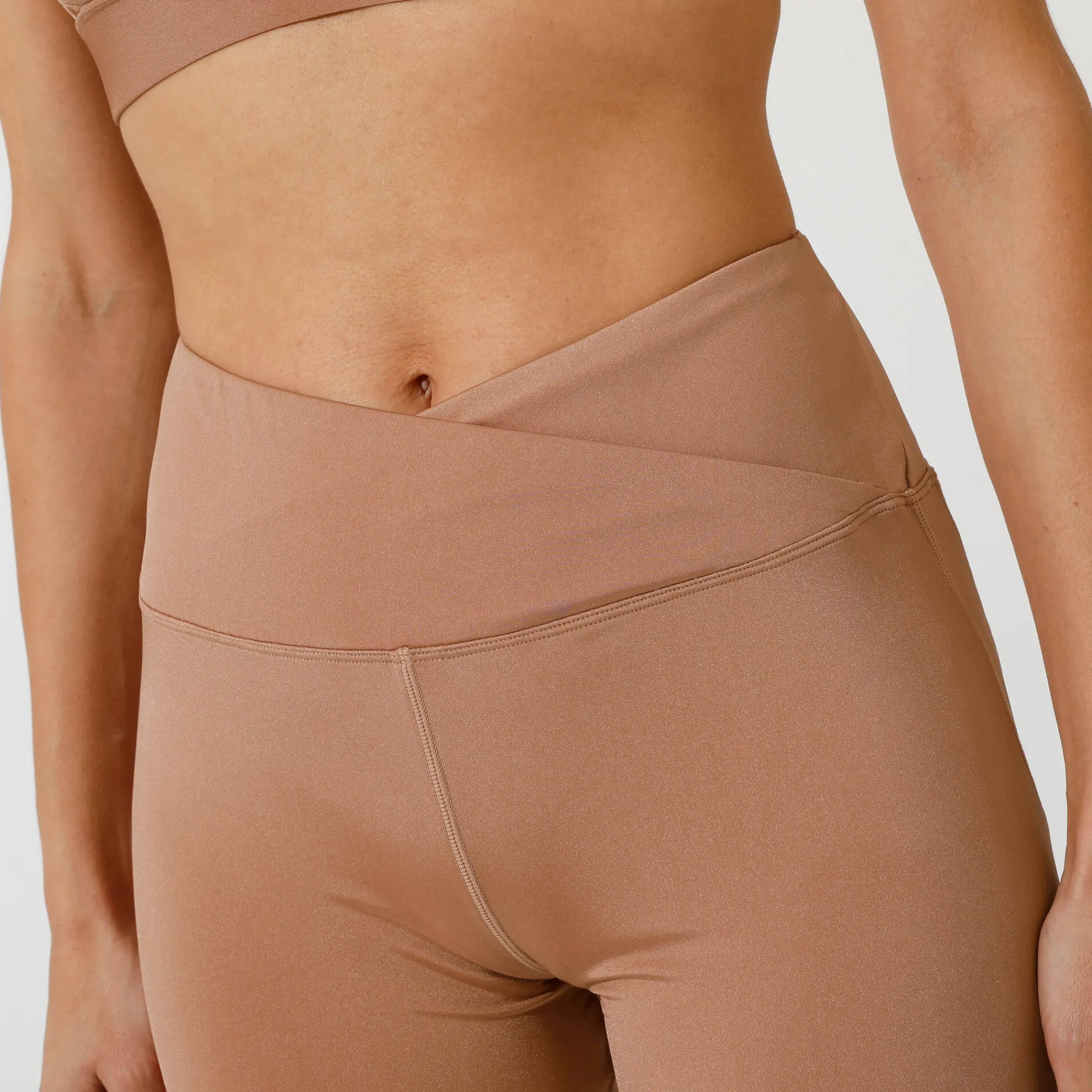 Slip En Shorty<Blancheporte Sportshort voor gelifte bips in microvezel marron glacé
