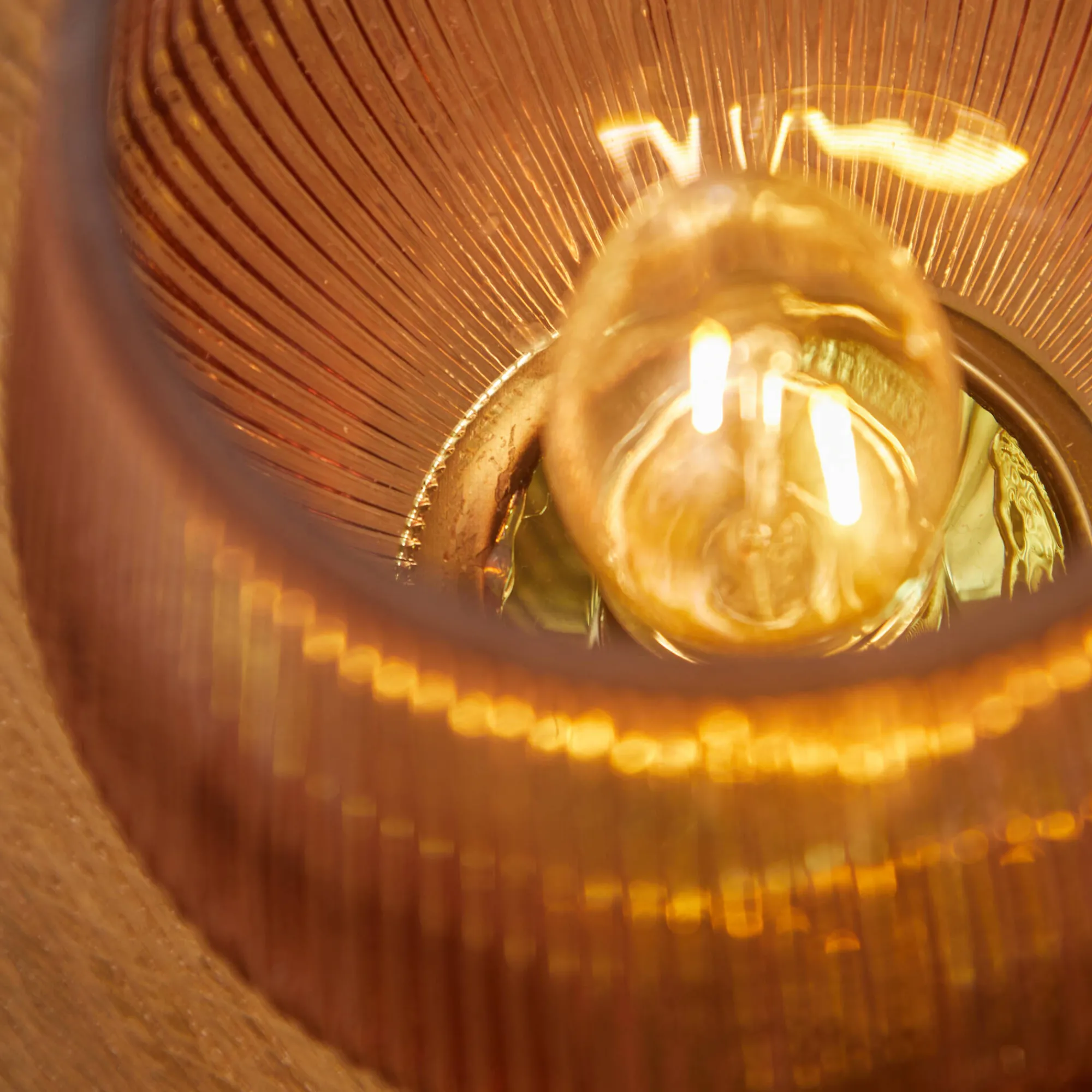 Decoratieartikel<Blancheporte Staande ledlamp in gekleurd glas parmaroze