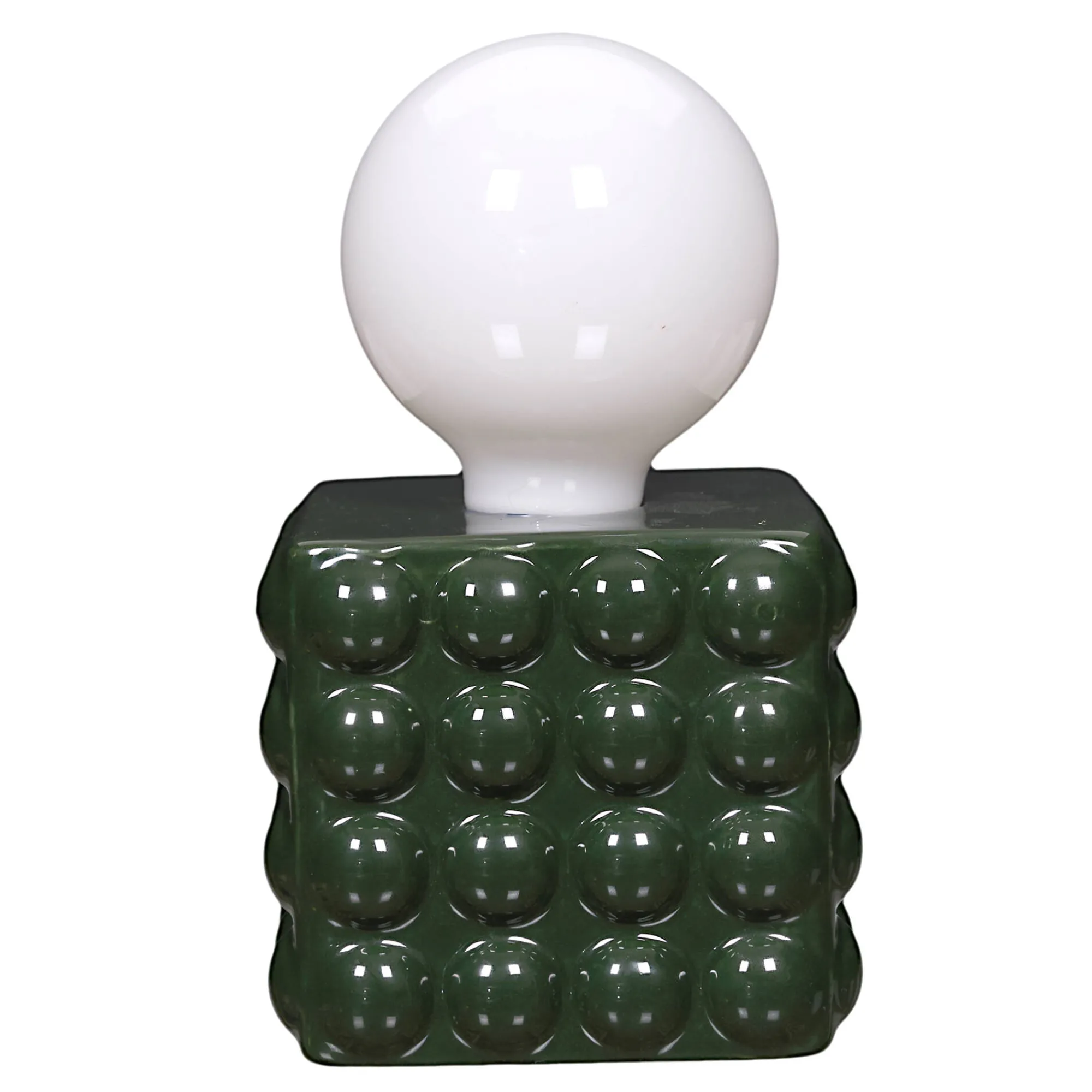 Decoratieartikel<Blancheporte Staande ledlamp in keramiek donkergroen