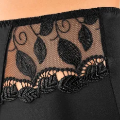 Slip En Shorty<Confidence Lingerie Step-in broekje in microvezel en guipure Rima - set van 2 zwart