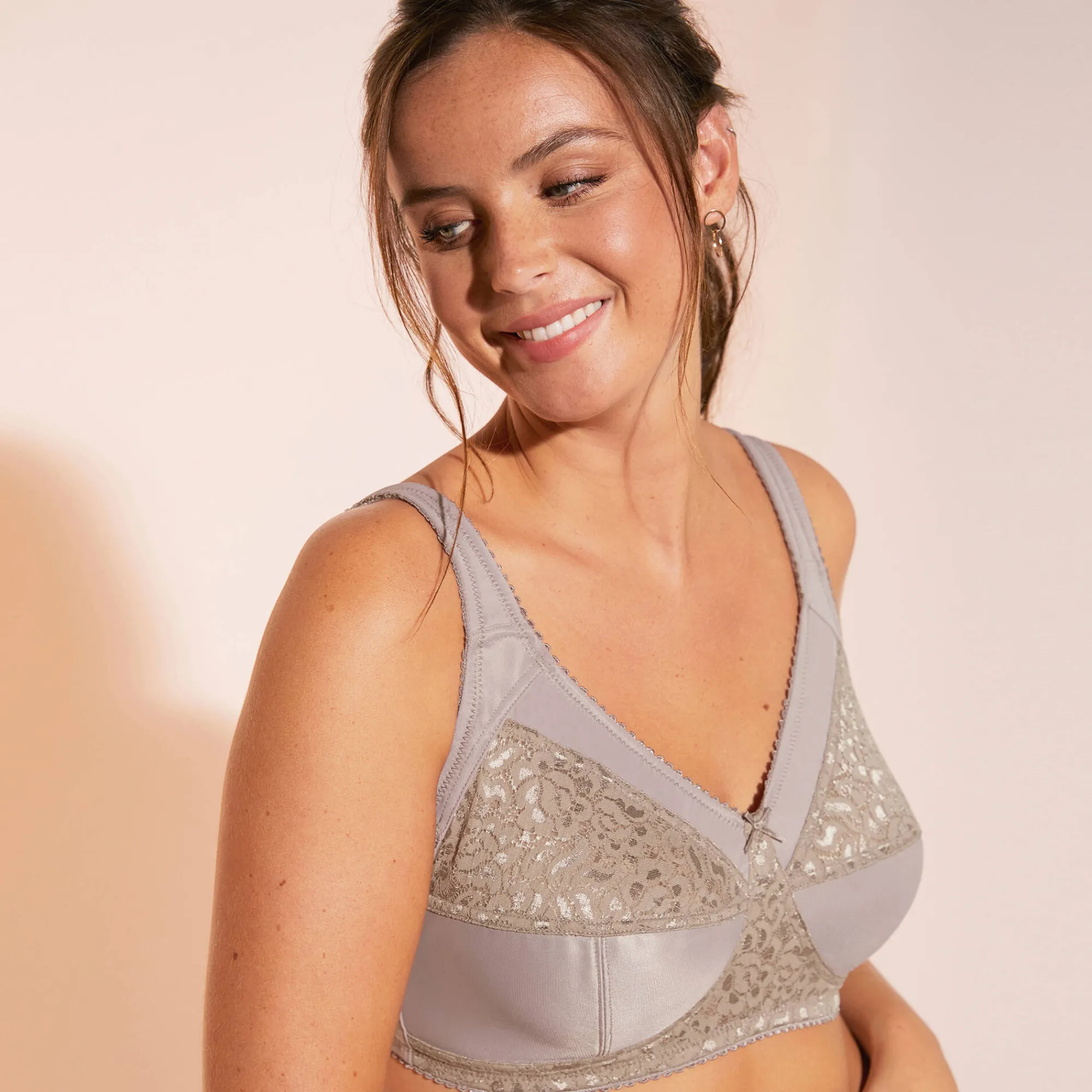 Beha<Blancheporte Steungevende beha - zonder beugels taupe