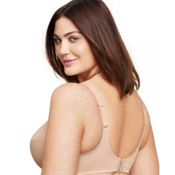 Beha<Glamorise Steungevende beha in kant "Wonderwire" - met beugels huidkleur