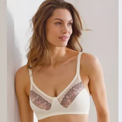 Beha<Confidence Lingerie Steungevende beha in microvezel Caminata - zonder beugels ivoorkleur