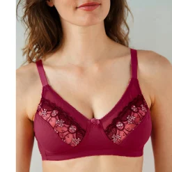 Beha<Confidence Lingerie Steungevende beha in microvezel Caminata - zonder beugels kersenrood