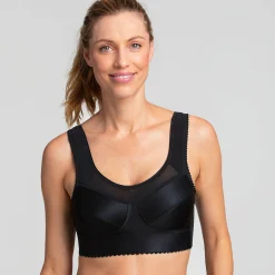 Beha<Miss Mary Of Sweden Steungevende beha met soepele cups Cotton Simplex - zonder beugels zwart