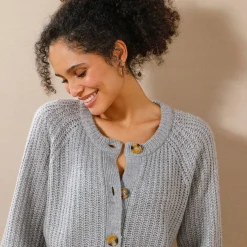Trui En Vest<Blancheporte Streelzacht vest in patenttricot chiné grijs