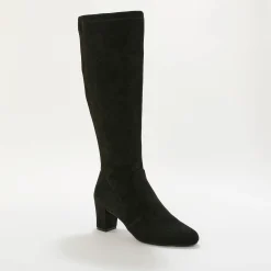 Feestelijke Schoenen|Laarzen<Blancheporte Stretch laarzen met hak zwart
