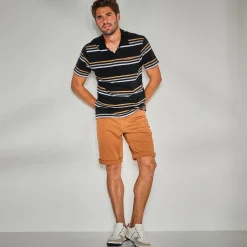 Short En Bermuda<Blancheporte Stretchbermuda met 5 zakken, elastische tailleband opzij karamel