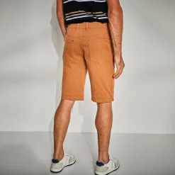 Short En Bermuda<Blancheporte Stretchbermuda met 5 zakken, elastische tailleband opzij karamel