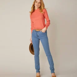 Jeans<Blancheporte Stretchjeans in recht model - kleine lengte bleached