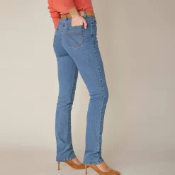 Jeans<Blancheporte Stretchjeans in recht model - kleine lengte bleached