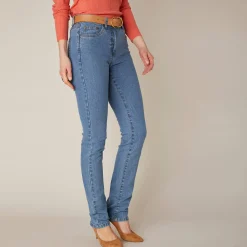 Jeans<Blancheporte Stretchjeans in recht model - kleine lengte bleached