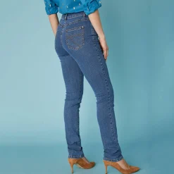Jeans|Broek<Blancheporte Stretchjeans in recht model - kleine lengte stone