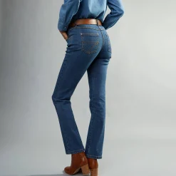 Jeans<Blancheporte Stretchjeans in recht model - gemiddelde lengte stone