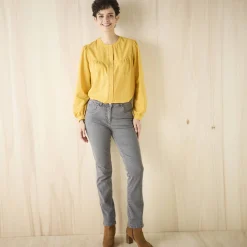 Jeans|Broek<Blancheporte Stretchjeans in recht model - kleine lengte grijs