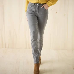 Jeans|Broek<Blancheporte Stretchjeans in recht model - kleine lengte grijs