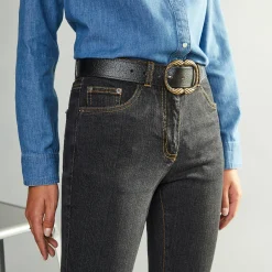 Jeans<Blancheporte Stretchjeans in recht model - gemiddelde lengte black