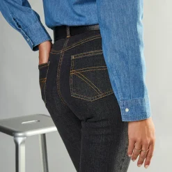Jeans<Blancheporte Stretchjeans in recht model - gemiddelde lengte black