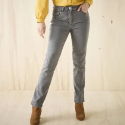 Jeans|Broek<Blancheporte Stretchjeans in recht model - gemiddelde lengte grijs