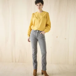 Jeans|Broek<Blancheporte Stretchjeans in recht model - gemiddelde lengte grijs