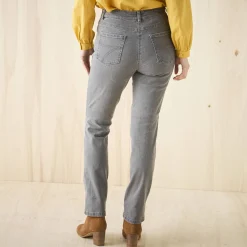 Jeans|Broek<Blancheporte Stretchjeans in recht model - gemiddelde lengte grijs