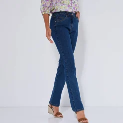 Jeans<Blancheporte Stretchjeans in recht model - gemiddelde lengte dark blue