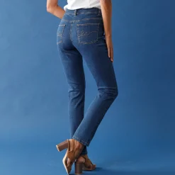 Jeans<Blancheporte Stretchjeans met recht model stone