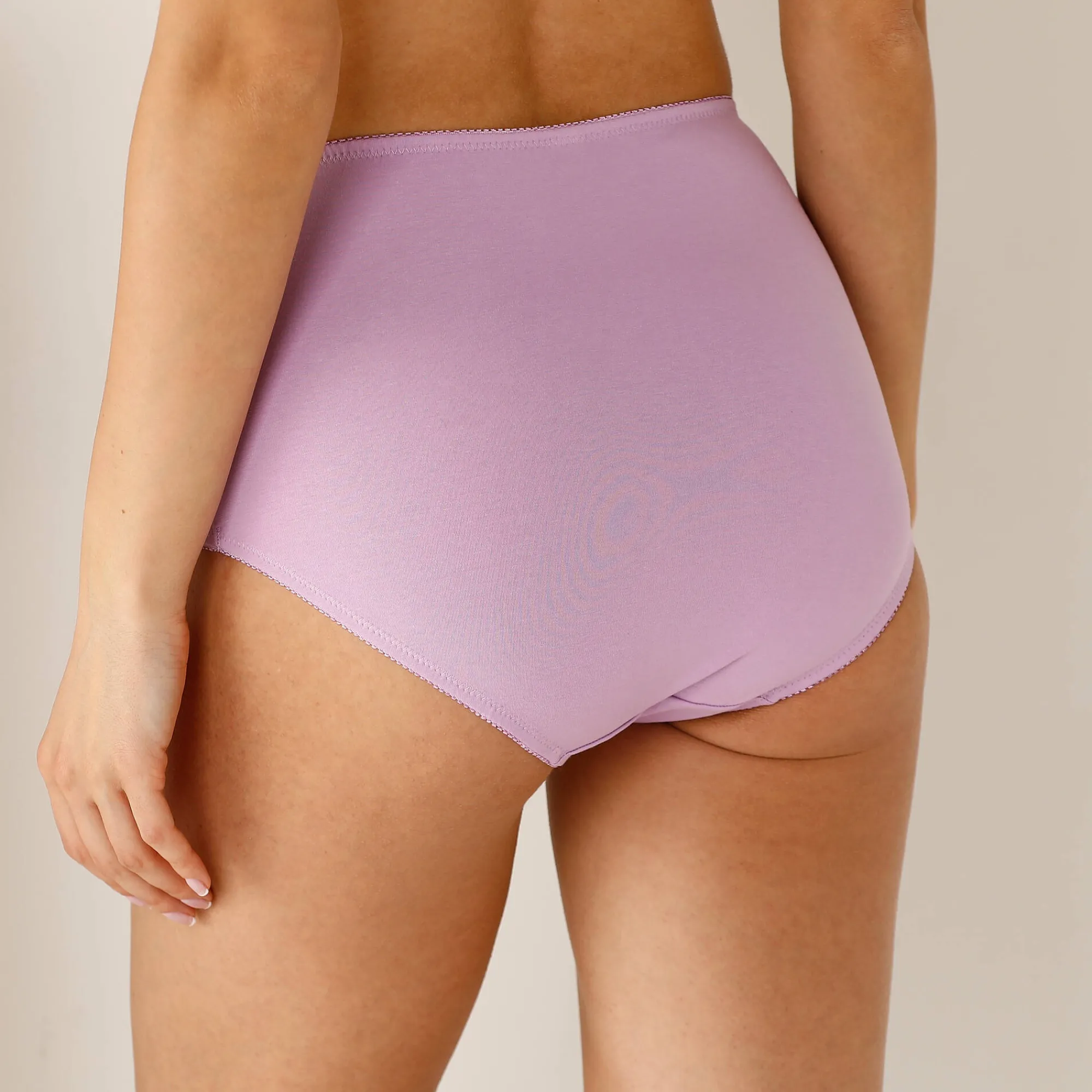 Slip En Shorty<Blancheporte Super maxislip in katoen - set van 2 blauw + parma