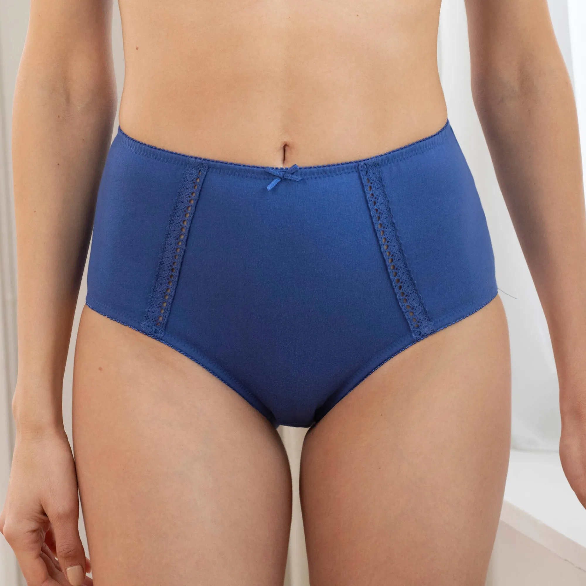Slip En Shorty<Blancheporte Super maxislip in katoen - set van 2 smaragd + marine