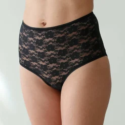 Slip En Shorty<Blancheporte Supermaxislip in stretchkant - set van 2 zwart + ivoorkleur