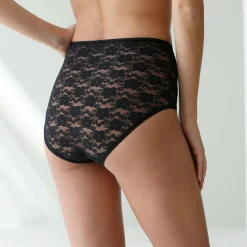 Slip En Shorty<Blancheporte Supermaxislip in stretchkant - set van 2 zwart + ivoorkleur