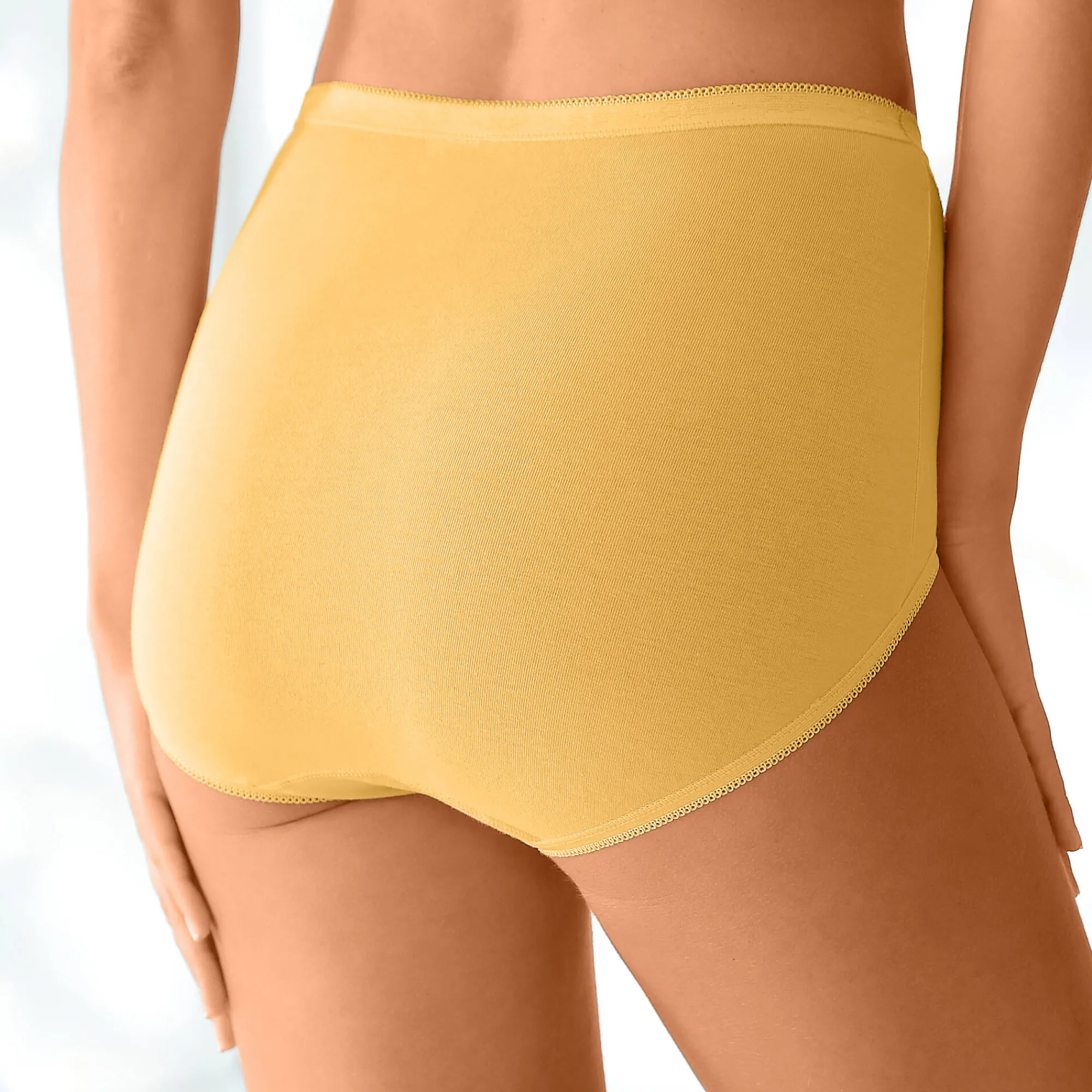 Slip En Shorty<Blancheporte Supermaxislip met kant - set van 3 marine + terracotta + geel