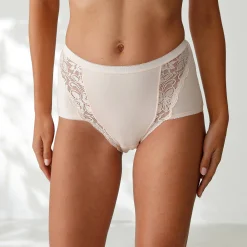 Slip En Shorty<Blancheporte Supermaxislip met kant - set van 3 zwart + nude + wit