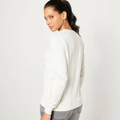 Trui En Vest<Blancheporte Sweater in molton ecru