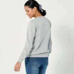 Trui En Vest<Blancheporte Sweater in molton chiné grijs